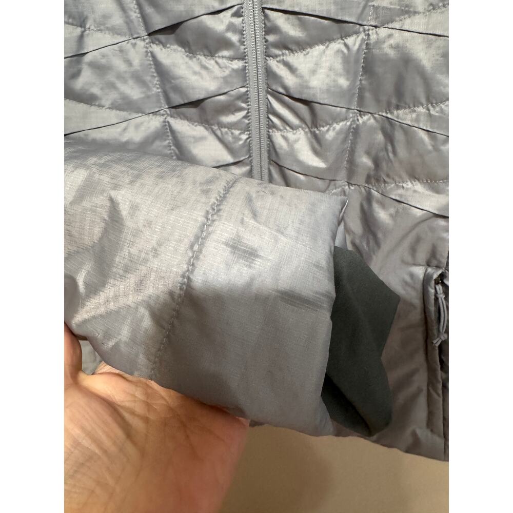 Columbia Omni-Heat Silver Gray Quilted Puffer Coat Size Large - Picture 2 of 8